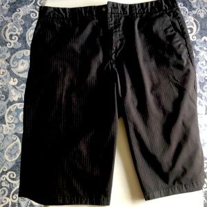 Volcom Pinstriped Shorts- Size 36- Charcoal/grey